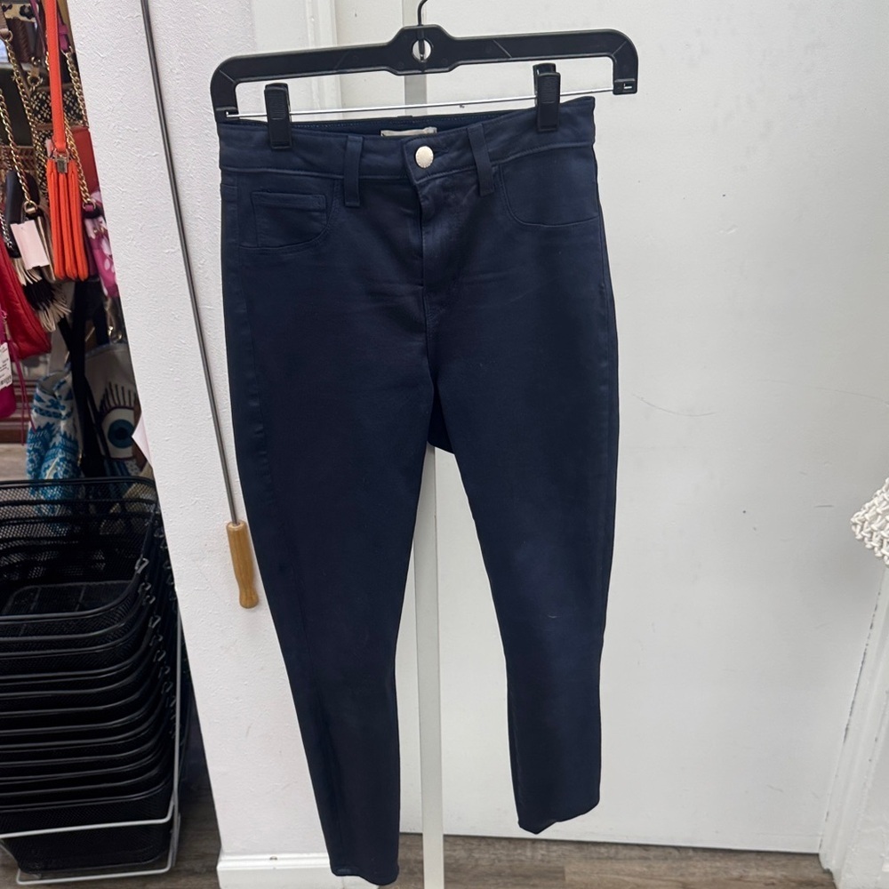 L'AGENCE Dark Blue Ankle Jeans